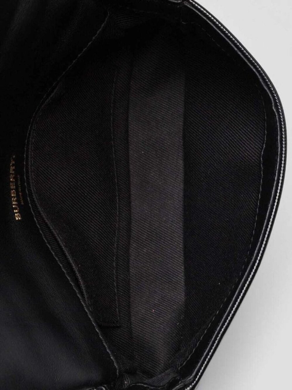 Burberry Black Quilted Coated Canvas Logo Print Belt Bag - Picture 10 of 12